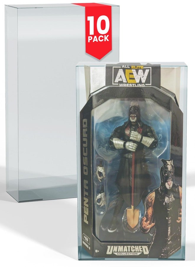 EVORETRO PET Display Case Protector for AEW Unmatched Series 8 (0.40mm, 10-Pack) - Clear Protective Display Cases for Action Figures - Image 2